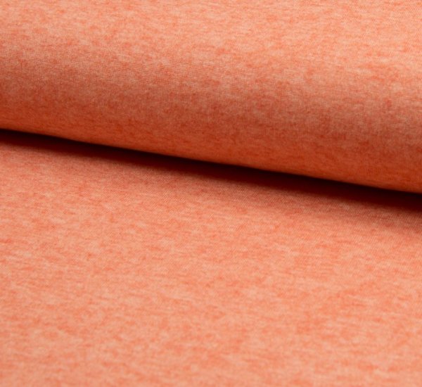 RESTSTÜCK 1,30m !!! - Viskose Strick - Angel - koralle melange