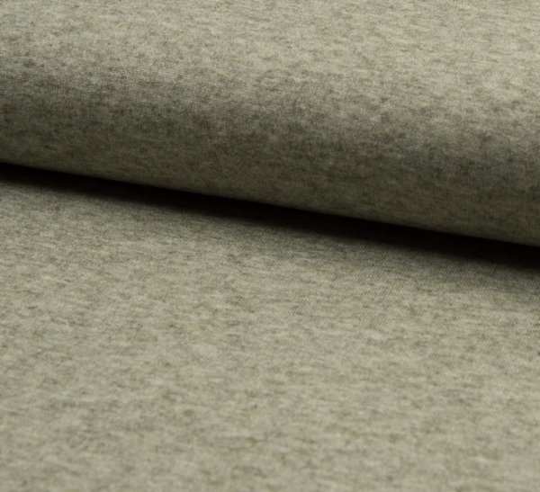 RESTSTÜCK 0,90m !!! - Viskose Strick - Angel - khaki melange