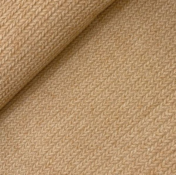 RESTSTÜCK 0,60m!!! - Viskose Strick - Angora Touch Jacquard - hellbraun meliert