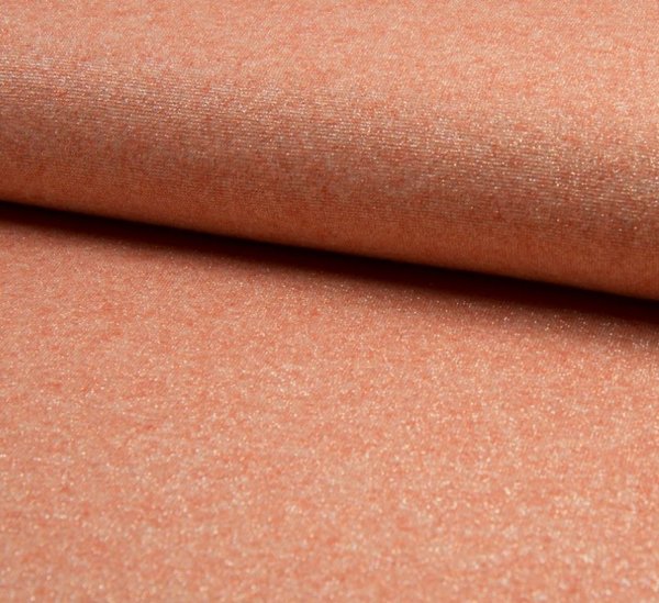 Viskose Strick - Asley - koralle melange Glitzer