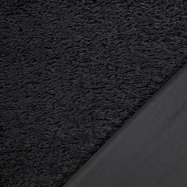 Mantelstoff - Astracan - black