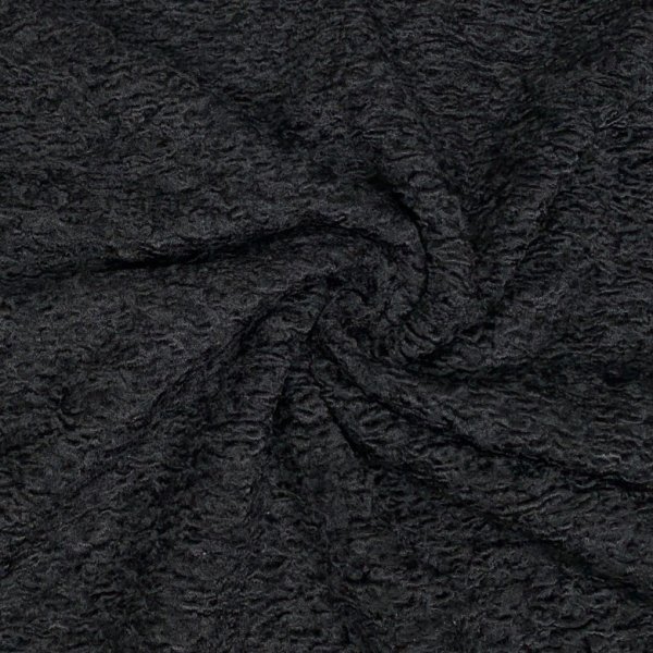 Mantelstoff - Astracan - black
