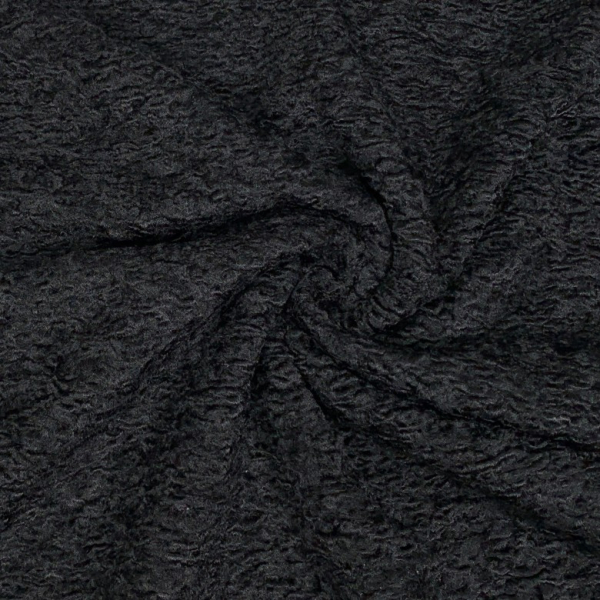 RESTSTÜCK 1,30m !!! - Mantelstoff - Astracan - black