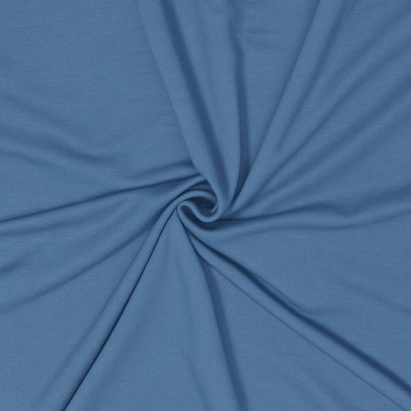 Bambus Jersey - uni - blau