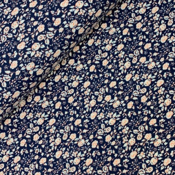 RESTSTÜCK 0,50m !!! - Bambus Jersey - Rosalie - navy