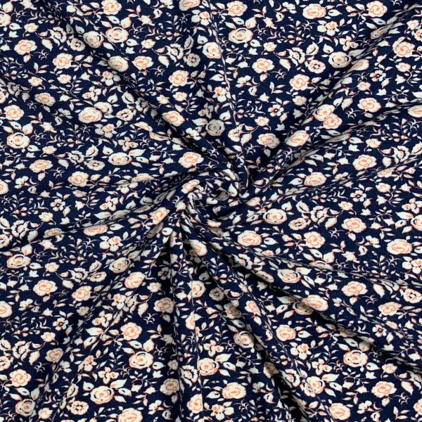 RESTSTÜCK 0,50m !!! - Bambus Jersey - Rosalie - navy