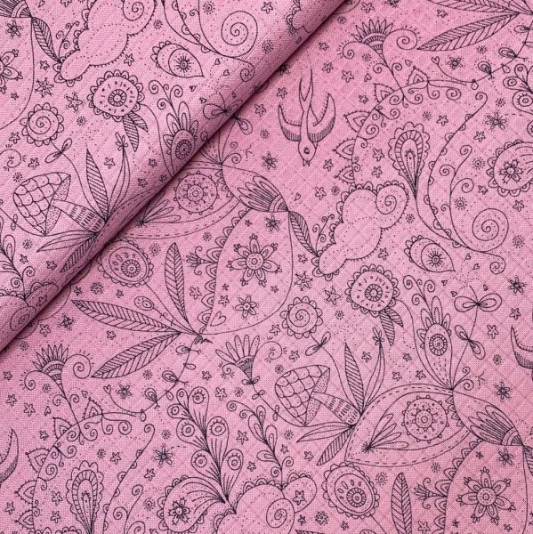 Bambus Musselin - Manga - rosa - Lillestoff