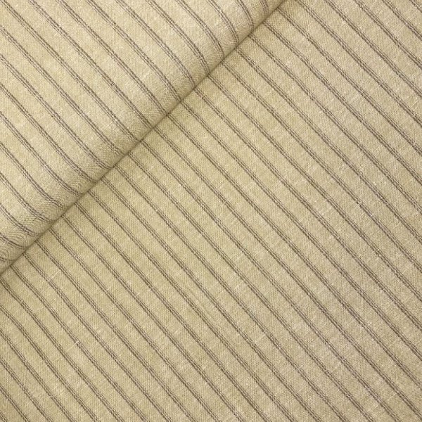 RESTSTÜCK 0,50m !!! - Baumwoll Leinen - Stripes - beige