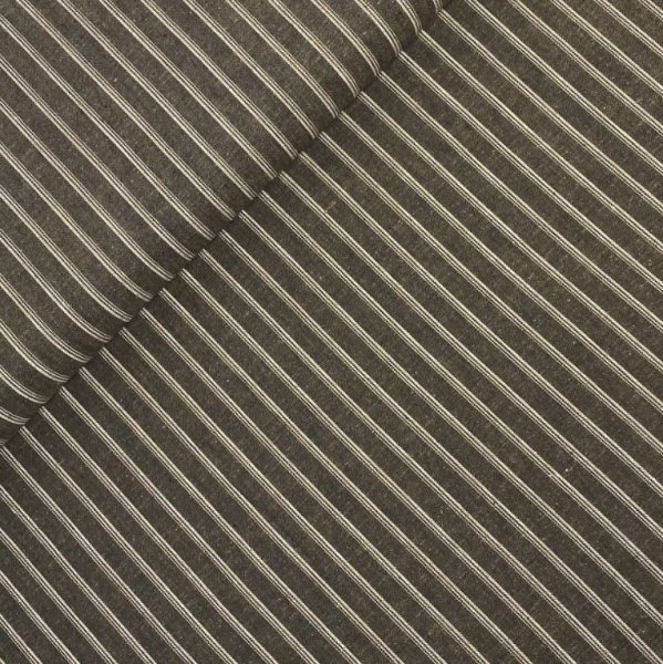 RESTSTÜCK 1,0m !!! - Baumwoll Leinen - Stripes - brown