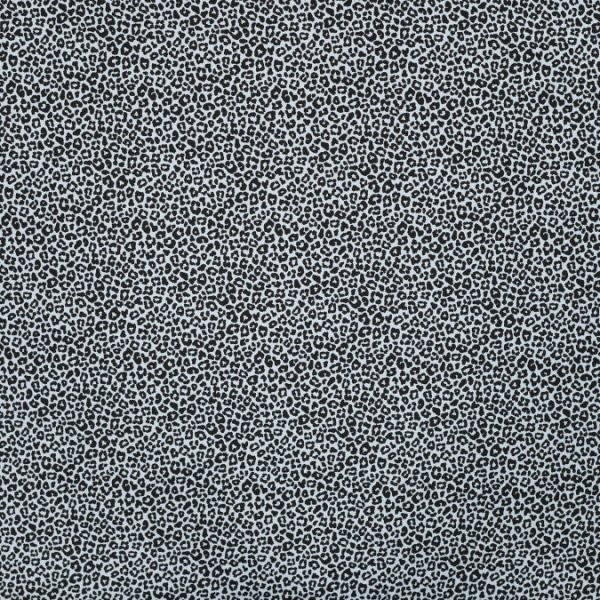 Baumwoll Popeline - Mini Leopard - dusty blue