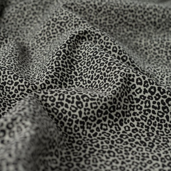 Baumwoll Popeline - Mini Leopard - khaki