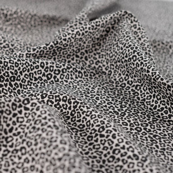 Baumwoll Popeline - Mini Leopard - sand