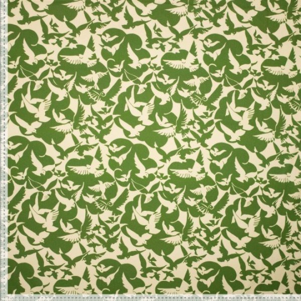 Baumwoll Popeline - Palomas - olive
