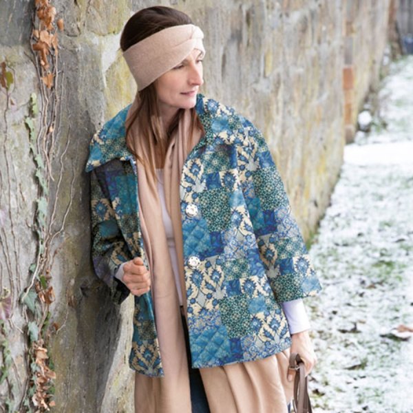 Baumwoll Stepper - Ornament Paisley - blau