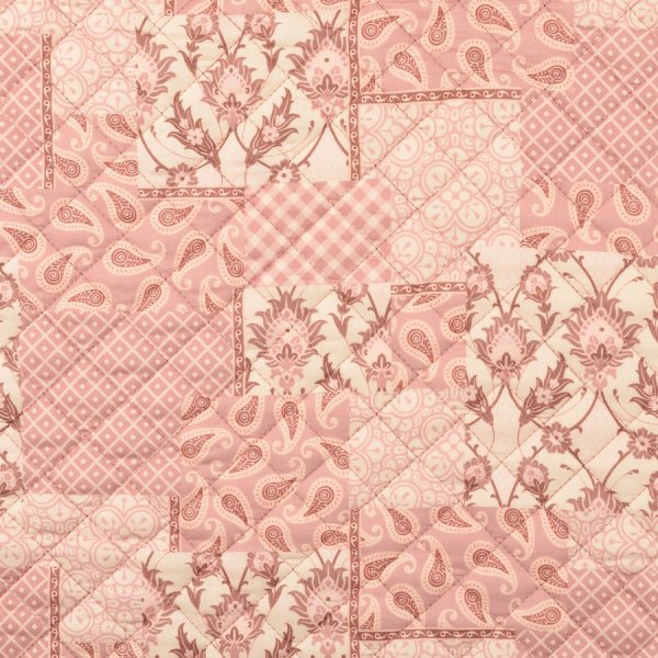 Baumwoll Stepper - Raute Paisley - altrosa