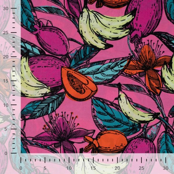 Baumwoll Viskose - Jamaika - fuchsia