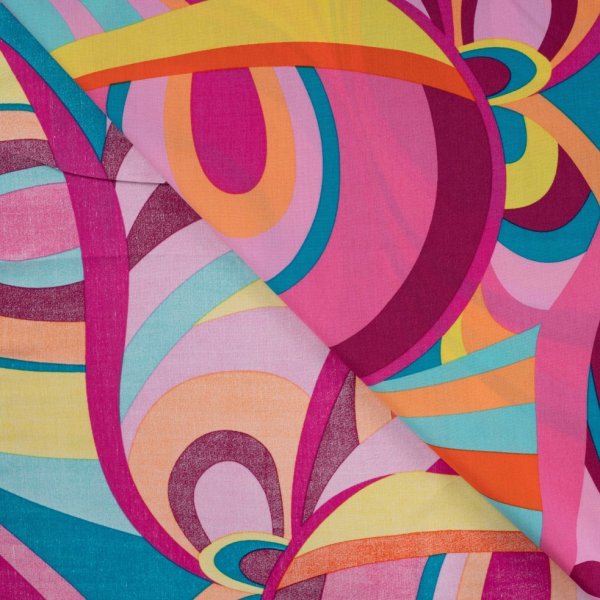 Baumwoll Viskose - Sally - fuchsia