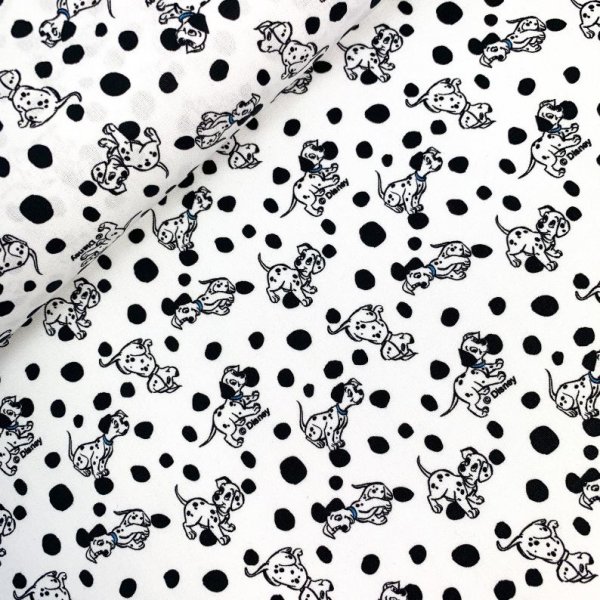 Baumwolle - Disney - Dalmatiner - weiß