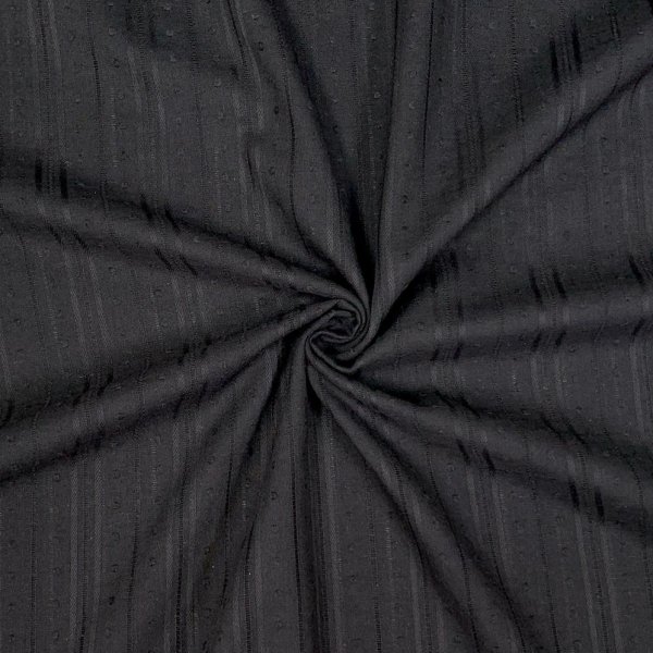 RESTSTÜCK 0,60m !!! - Baumwolle - Dobby Voile - Mina - schwarz