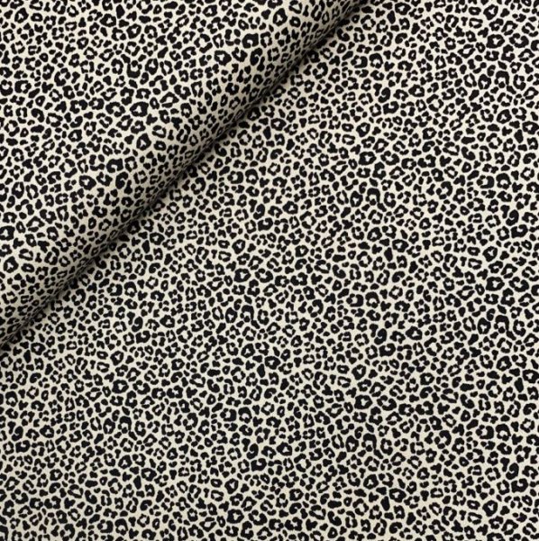 Baumwoll Popeline - Leopard - sand
