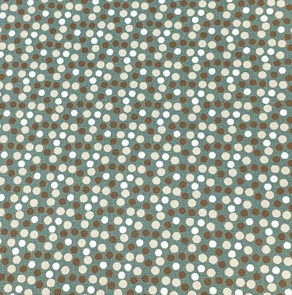 Baumwolle - Multi Dots - dusty green