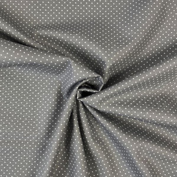 Baumwolle - Petit dots - grau