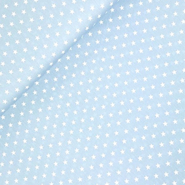 RESTSTÜCK 1,0m !!! - Baumwolle - Petit stars - hellblau