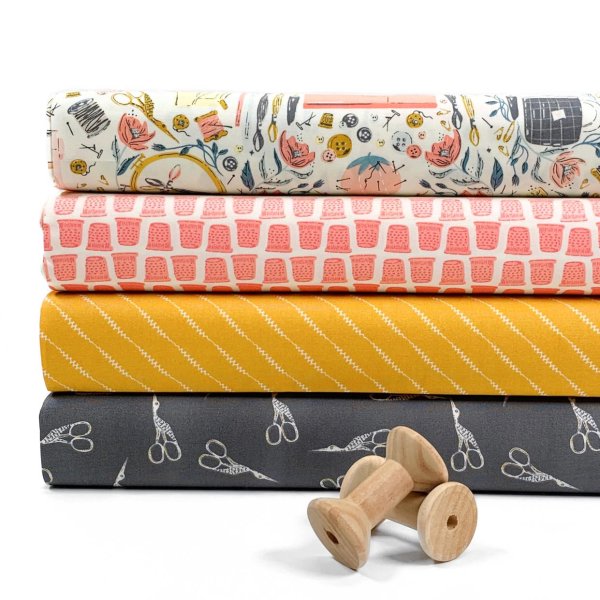 Baumwolle - A Stich in Time ochre - Sew Obsessed - Art Gallery Fabrics