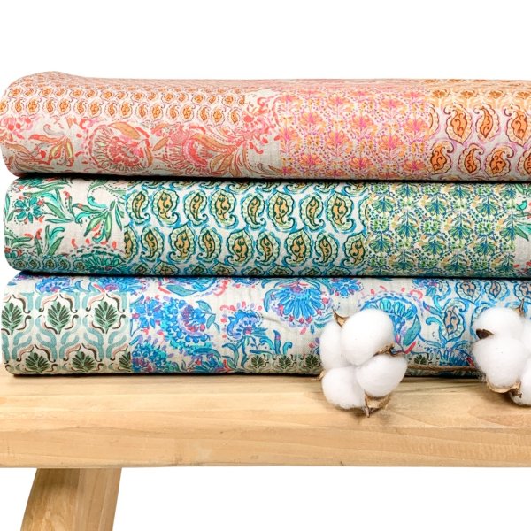 Baumwolle Vintage - Luisa - blau