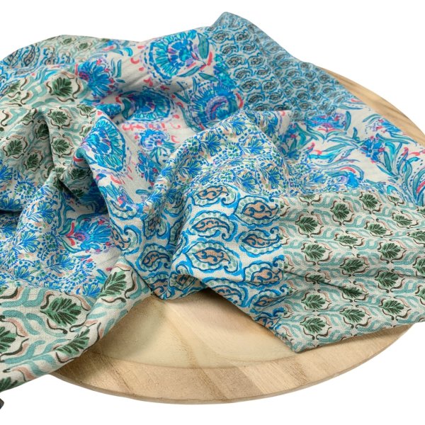 Baumwolle Vintage - Luisa - blau