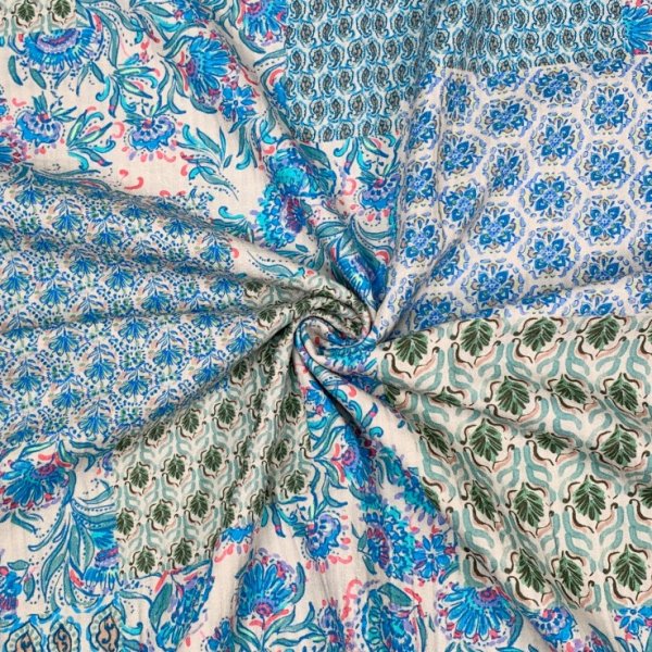 Baumwolle Vintage - Luisa - blau