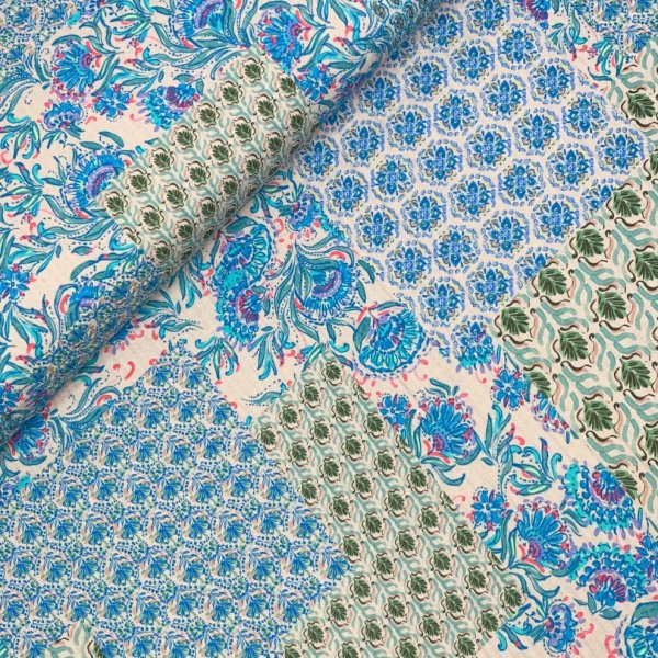Baumwolle Vintage - Luisa - blau