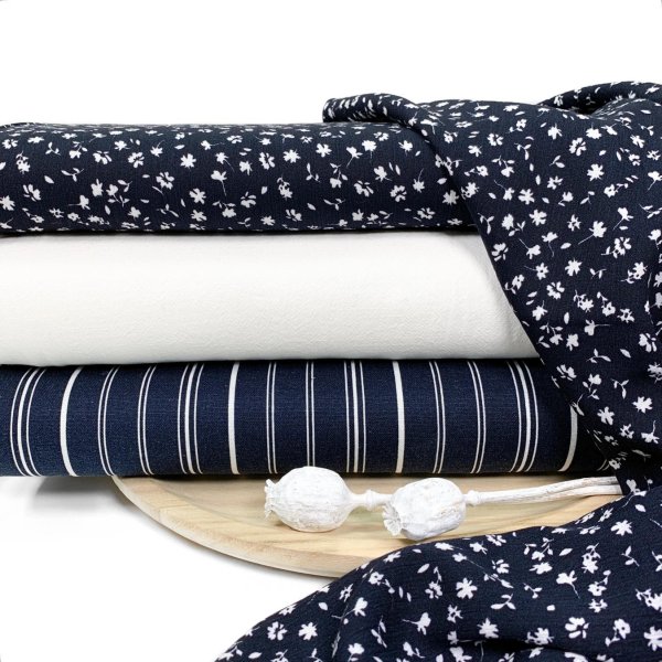 RESTSTÜCK 0,70m !!! - Baumwolle - Vintage washed - naturweiß