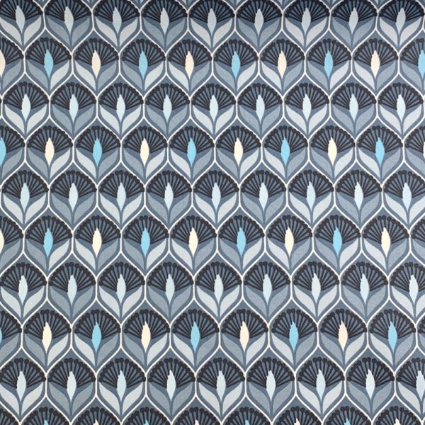 Baumwolle - beschichtet - Josi - blau
