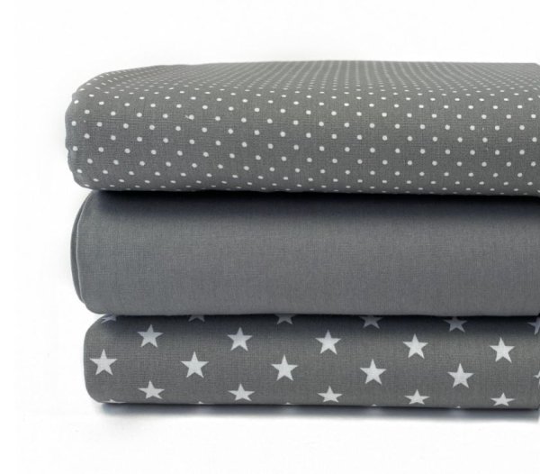 Baumwolle - Petit dots - grau
