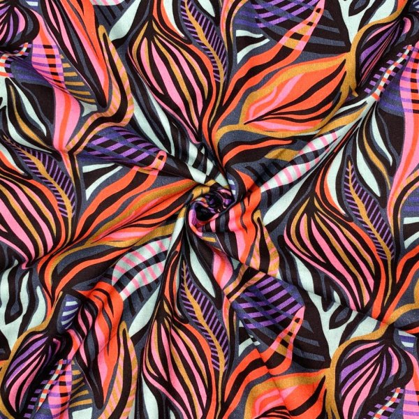 Bio Baumwoll Viskose - Midnight Garden - Nightfall - Cloud9 fabrics