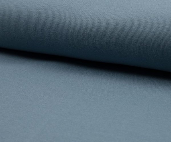 Bio Bündchen Schlauch - 1/1 Rib - dusty blue