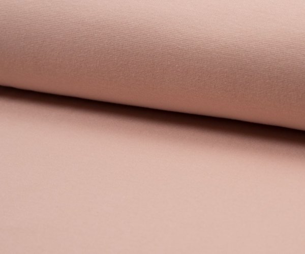 Bio Bündchen Schlauch - 1/1 Rib - dusty pink