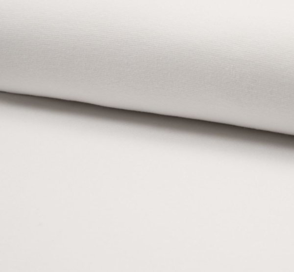 Bio Bündchen Schlauch - 1/1 Rib - white