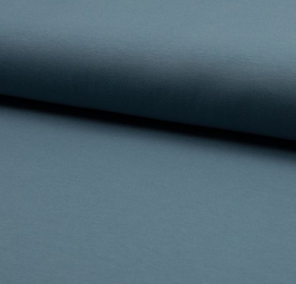 Bio French Terry - uni - dusty blue