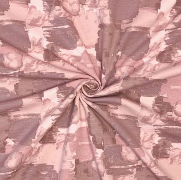 Bio Jersey - Abstract Painting - old rose