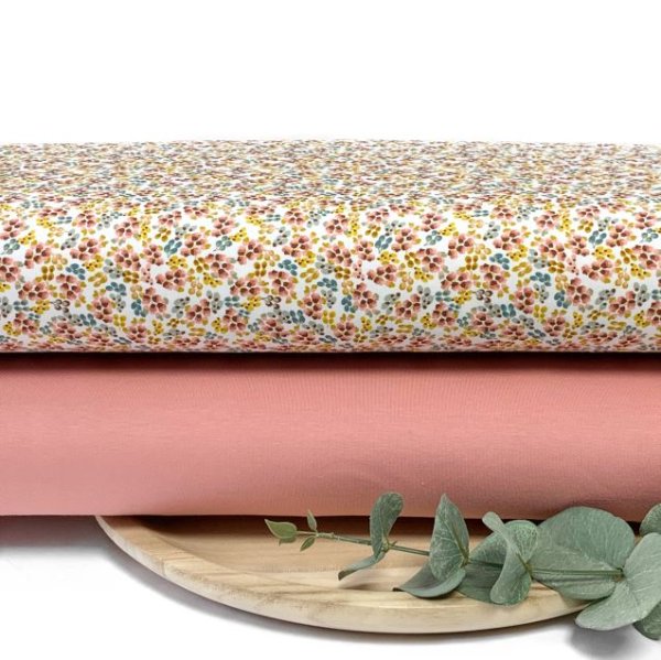 Bio Jersey - Peachy Flowers