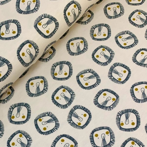 RESTSTÜCK 1,40m !!! - Bio Jersey - Lions - beige