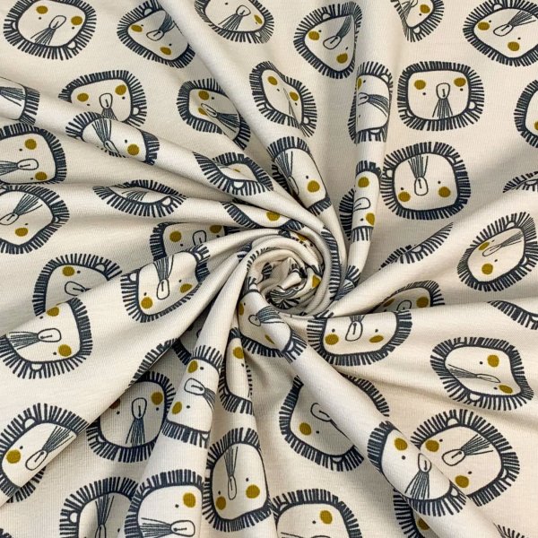 RESTSTÜCK 1,40m !!! - Bio Jersey - Lions - beige