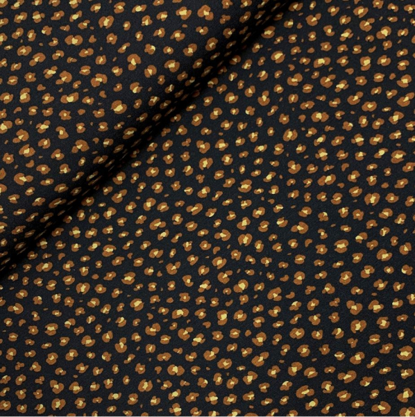 RESTSTÜCK 1,00m !!! - Bio Jersey - Mini Leo - black