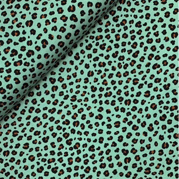 RESTSTÜCK 1,00m !!! - Bio Jersey - Mini Leo - light mint