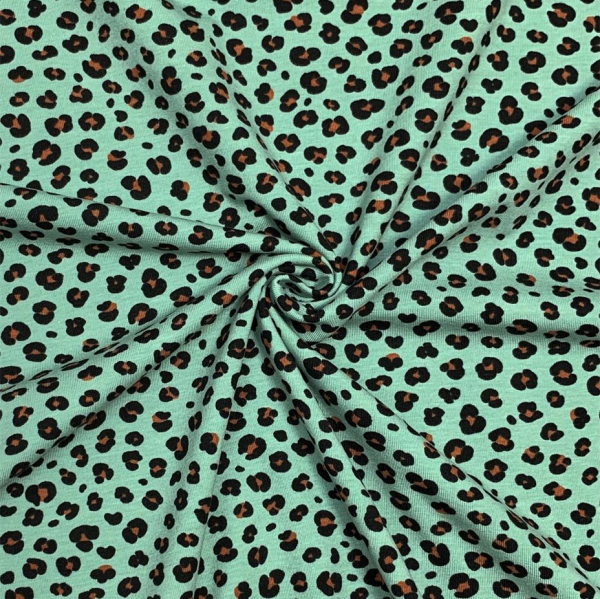 RESTSTÜCK 1,00m !!! - Bio Jersey - Mini Leo - light mint