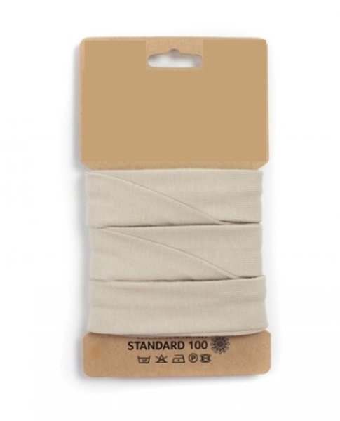 Bio Jersey Schrägband - elastisch - sand - 3m
