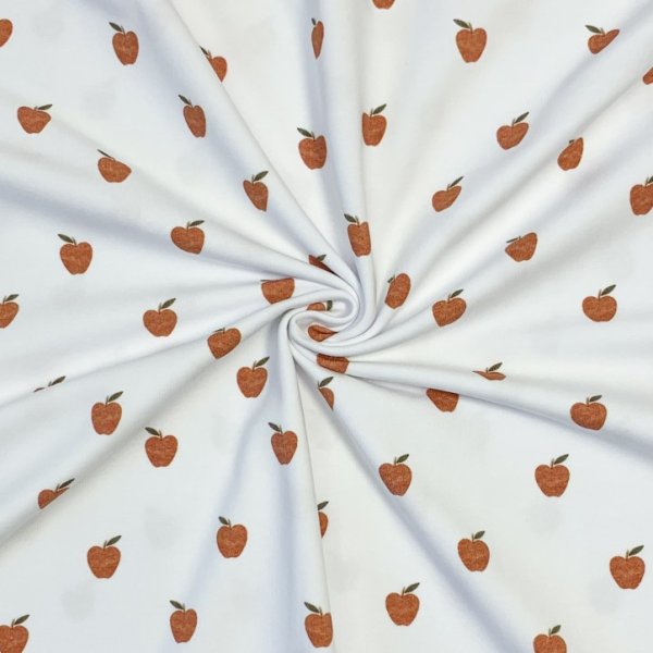 Bio Jersey - Watercolour Apples - white