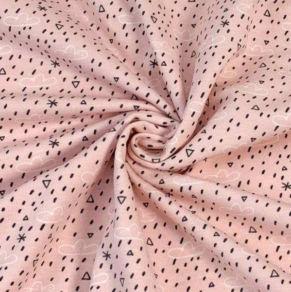 Bio Jersey - Clouds - rose